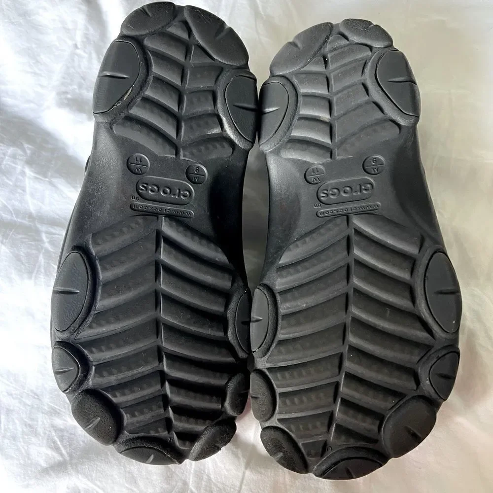 Crocs x Pleasure collaboration black clog crocs Size 9